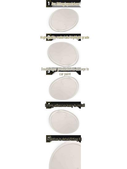 Compatible with Jiangling Landwind X7: Stainless Steel Fuel Tank Cap Decorative Anti-Scratch Sticker.