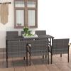 Day and Night - Day and Night Garden Dining Set 7 Pieces Gray Synthetic Rattan