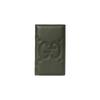 Gucci Double G Logo Embossed Flap Leather Card Holder Men Accessories Dark-Green 739478-AABY0-3346