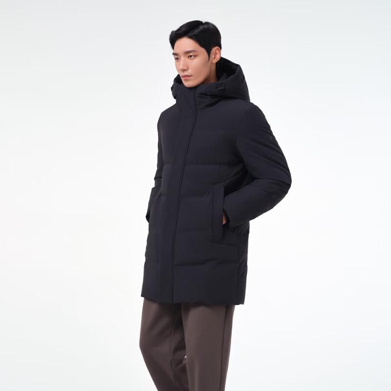 Tanboer Men's Mid-Length Hooded Down Jacket TA231567