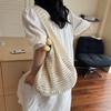 Creative Large Capacity Shoulder Bags Casual Simple Handbags Vintage Multifunctional Woven Shopping Tote Beach Bag