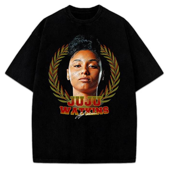

JuJu Watkins T-Shirt Women Basketball JuJu Custom Fan Art Graphic Tee 4XL