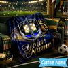 שמיכת פלנל עם שם מותאם אישית וסמל קבוצת Acfc, לשימוש כמתנת יום הולדת/חג, שמיכה רכה לספה/מיטה/קמפינג/משרד, עיצוב לבית