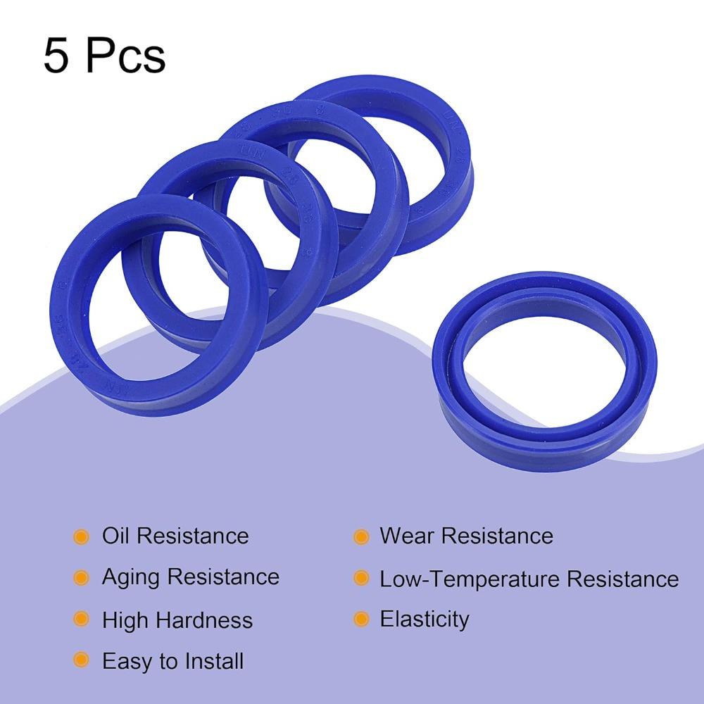 5PCS Radial Oil Seal PU Shaft Seal Hydraulic Oil Seal   Industrial Hydraulic Cylinders and Cylinders