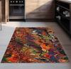 Floral Multicolor Velvet Rug 3D Print Non-Slip Stain Resistant Living Room Home Bedroom Decoration Carpet