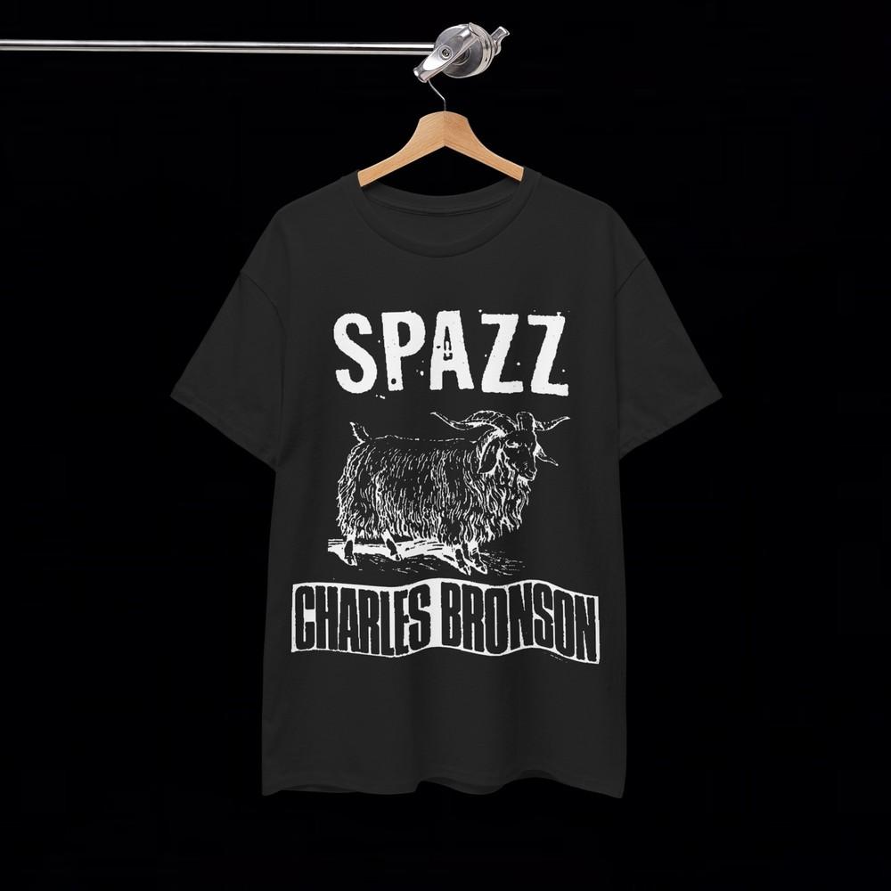 Spazz Charles Bronson Split T Shirt Power Violence Vintage Crust Grind Mincecore Unisex T-Shirt XXL