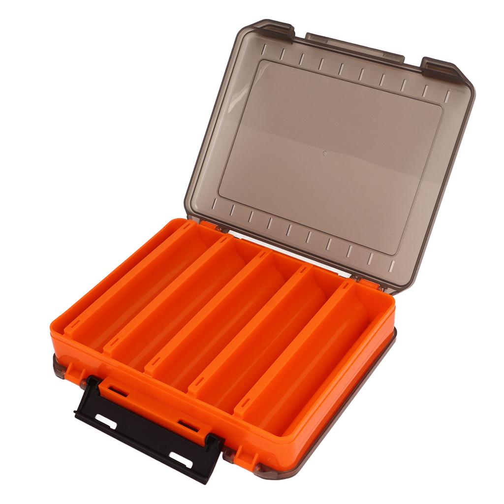 Angelkoffer Doppelseitig Transparentes PP Mehrfachfächer Tackle Aufbewahrungsbox für Köder Outdoor Reise