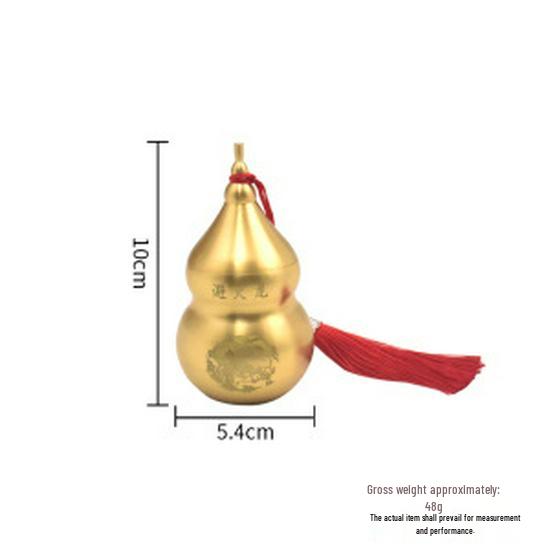 Brass Pixiu Wealth Gourd Ornament for Home or Office Decor