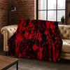 3D Slayer Heavy Metal Rcck Band Sign Flannel Blanket Soft Warm Blanket Throw Blanket for Bedroom Living Room Bed Travel Picnic