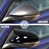For Alfa Romeo Stelvio 2016-2020 Side Mirror Cover Cap Glossy Black ABS Plastic Car Exterior Accessories