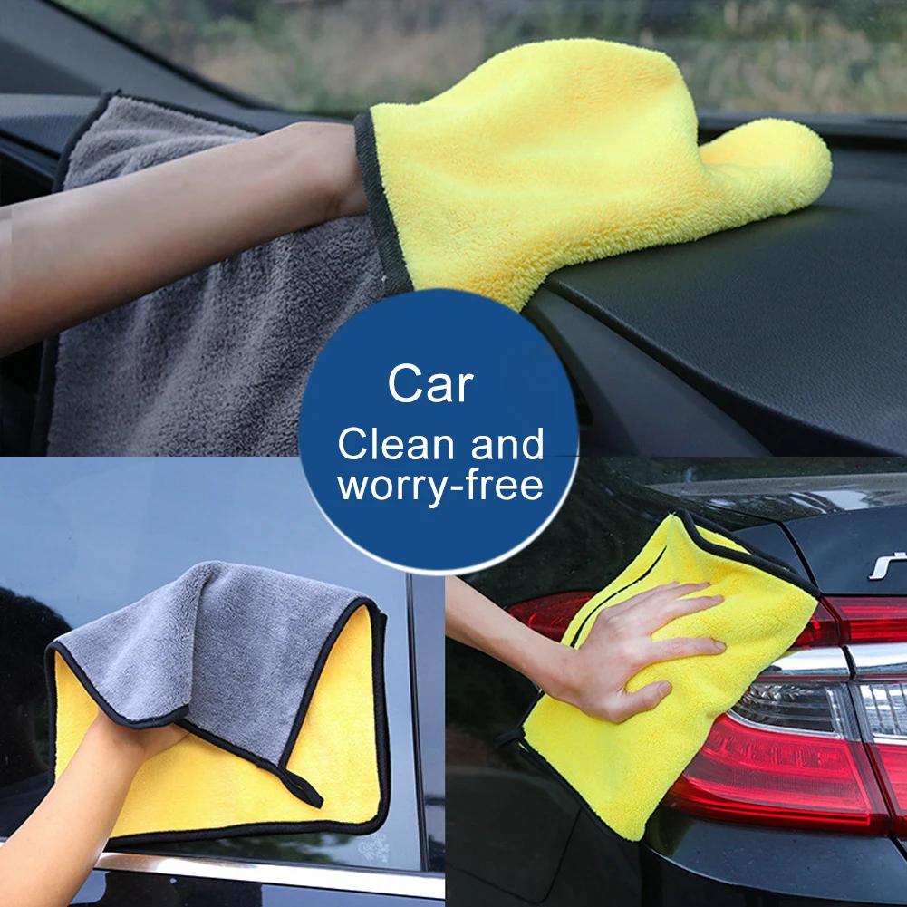 Microfiber Towel Car Microfiber Cloth Wash Towel Microfiber Cleaning Cloth Absorbent Car Wash Drying Towel Auto Detailing