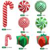 28/40Pcs Christmas Decoration Aluminum Foil Balloons Xmas Gifts 4D Inflatable Balloons Canes Candies Cute Xmas Party Ornaments
