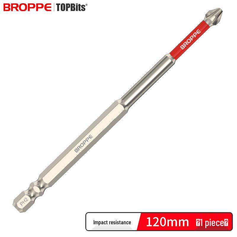 Impact-Resistant Magnetic Phillips Screwdriver Bit Set - High Torque, Non-Slip S2 for Electric Drills.