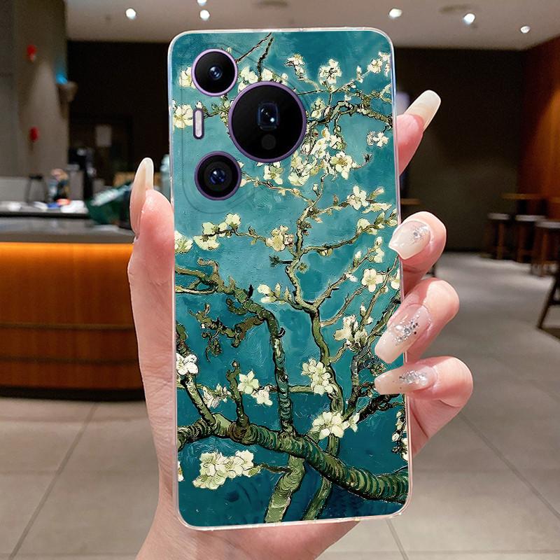 Phone Case For Huawei Pura 70 Pro Plus 70Pro+ 5G Simplicity Luxury Butterfly Flowers Transparent Casing Soft Silicone Back Cover