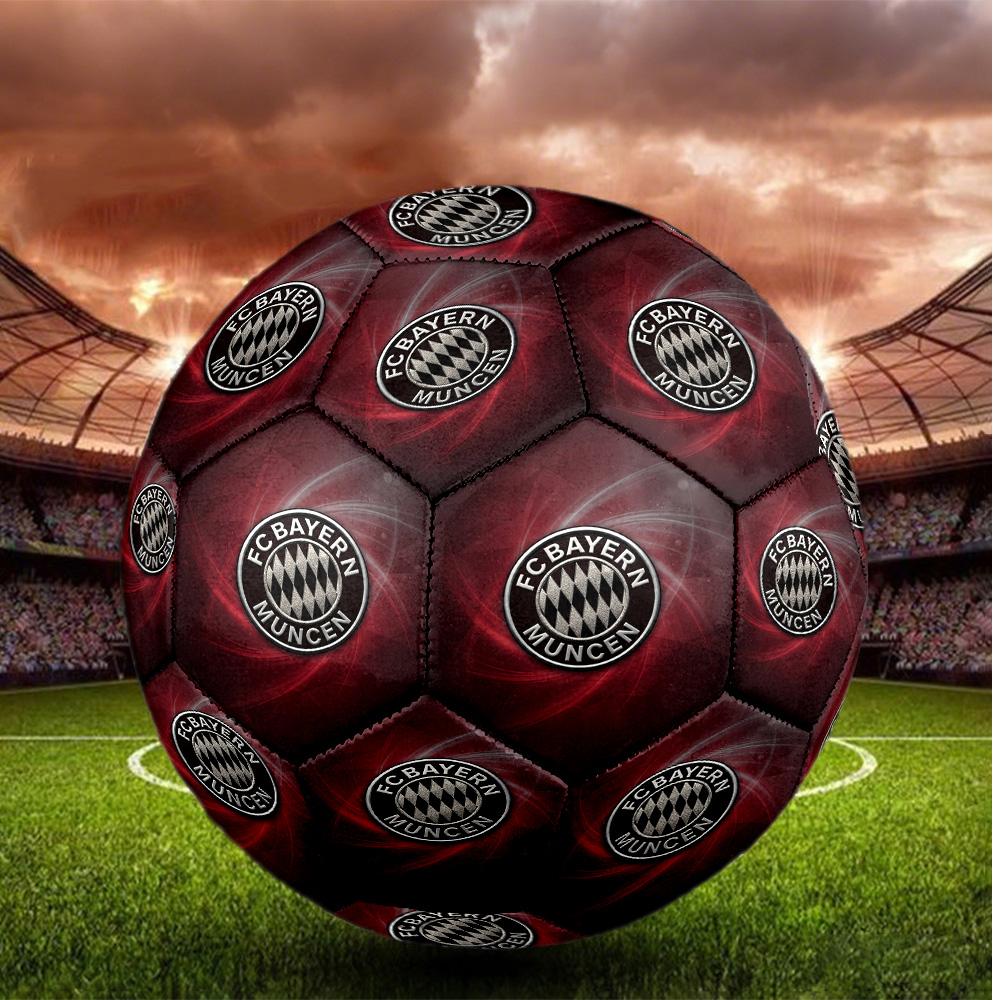 Bayern Monaco Pallone da Calcio Taglia 5 Alta Elasticità Pallone da Calcio Per Competizione All'aperto Allenamento Quotidiano Gioco
