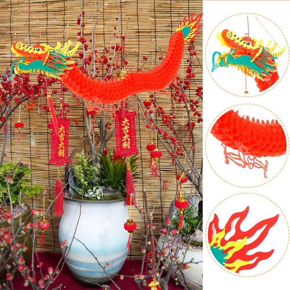 Banner Chinese Dragon Venue Layout Garland Paper Spring Festival Dragon  Mid-Autumn Festival