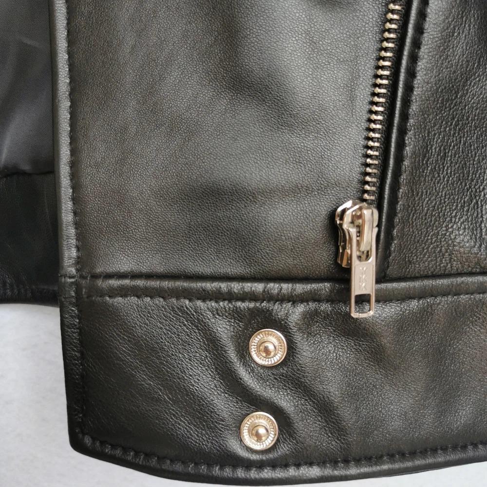 Maplesteed Loose Women Genuine Leather Jacket OVERSIZE Soft 100% Natural Sheepskin Drop-Shoudler Narrow Waist