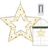 Christmas Lights For Window 8 Modes Festive Decorations Star Fairy Lights With Timer For Home Living Room Front Door Holiday