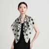 16mm 100% mulberry silk double-sided printing exquisite handmade rolled edge elegant silk scarf scarf for women