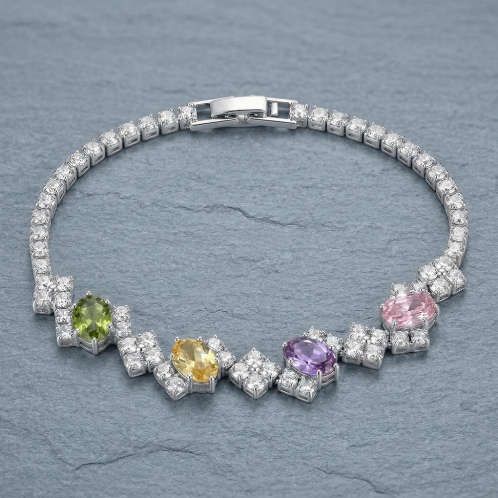 Luxury Zircon Bracelet Wristband Rhinestone Bead Bracelet Hand Jewelry Friendship Bracelet  Lovers