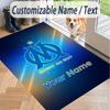 Custom Text Printed Rug Olympique Marseille FC Non Slip Floor Carpet For Home Room Decor
