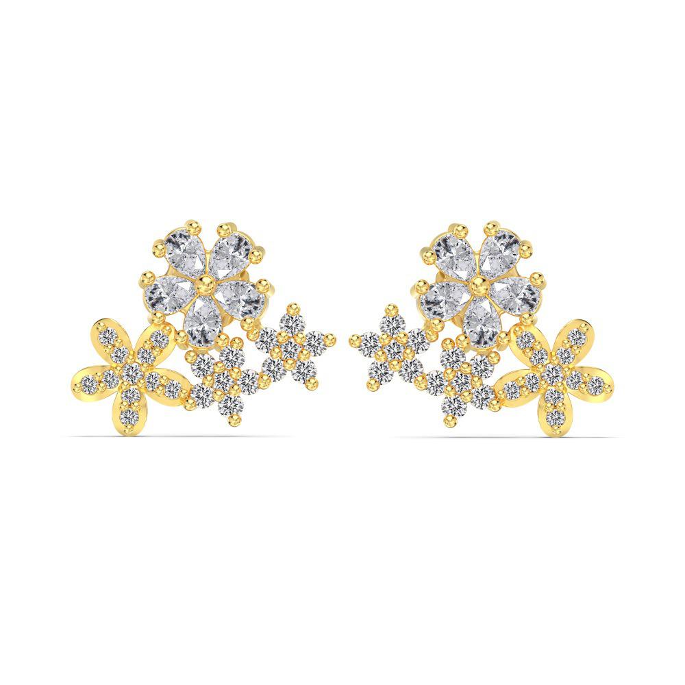 

Minority Design S925 Sterling Silver Snowflake Zircon Earrings for Women 925 Silver
