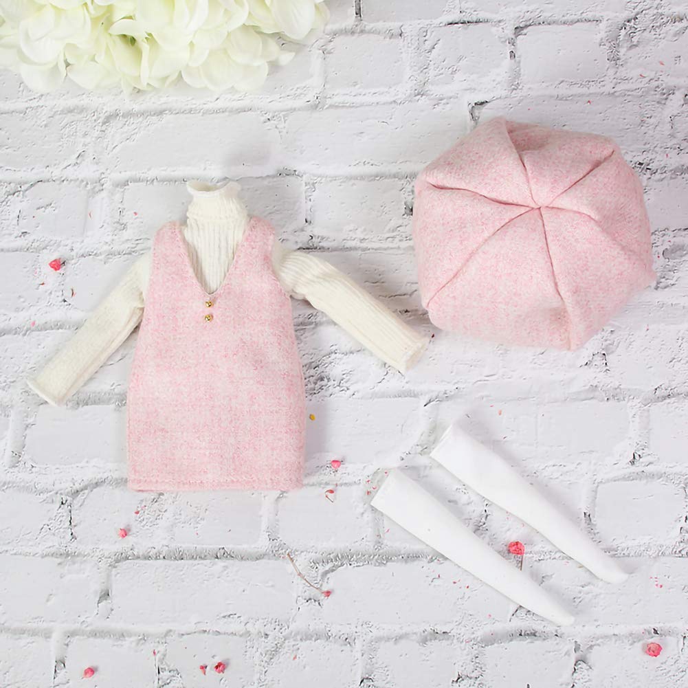 Rakulifey Neo Blythe Outfit, 4-Piece Set for Blythe Dolls, Gift for Children, Licca-chan Outfit