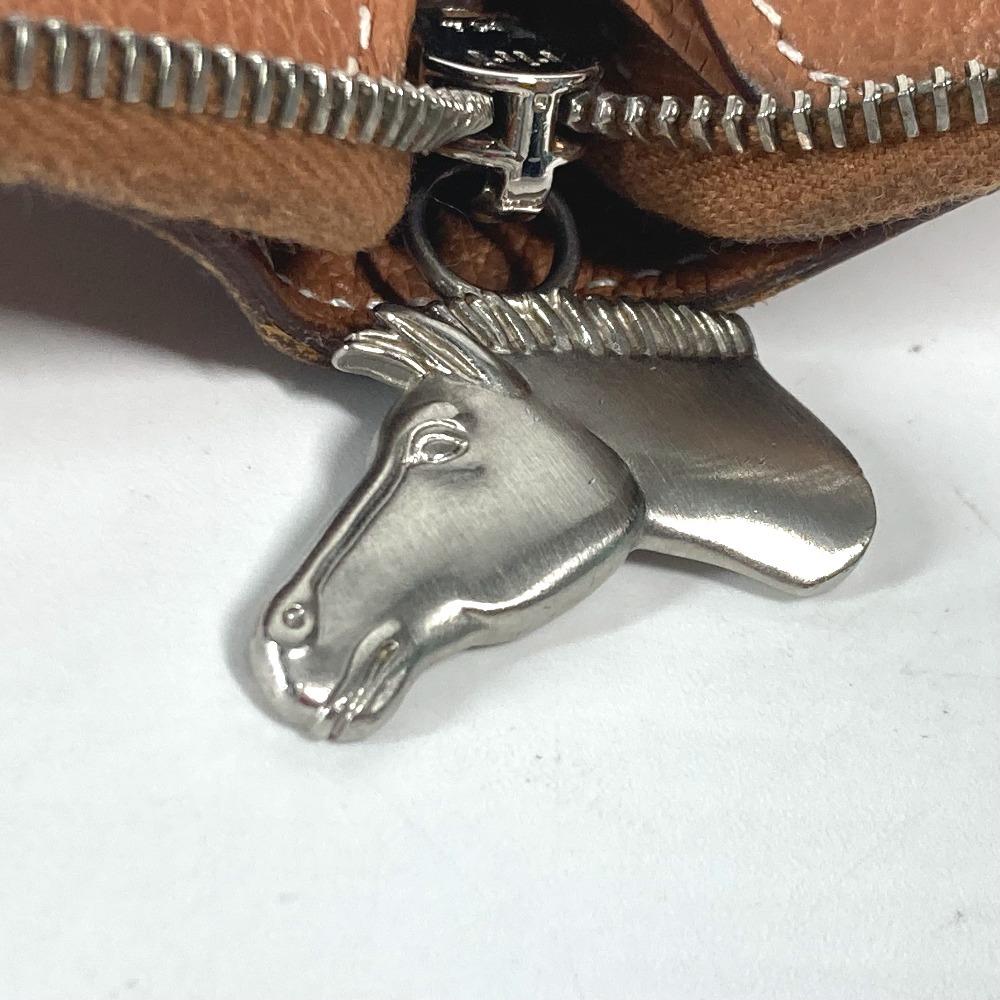 Hermes Zip Around Zip Ungo Horse Compact Wallet Billfold Folded Wallet