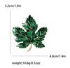 Autumn Fall Leaves Brooch Pin Vintage Rhinestone Maple Leaf Brooches Lapel Pins Thanksgiving Jewelry Accessory Gifts Unisex