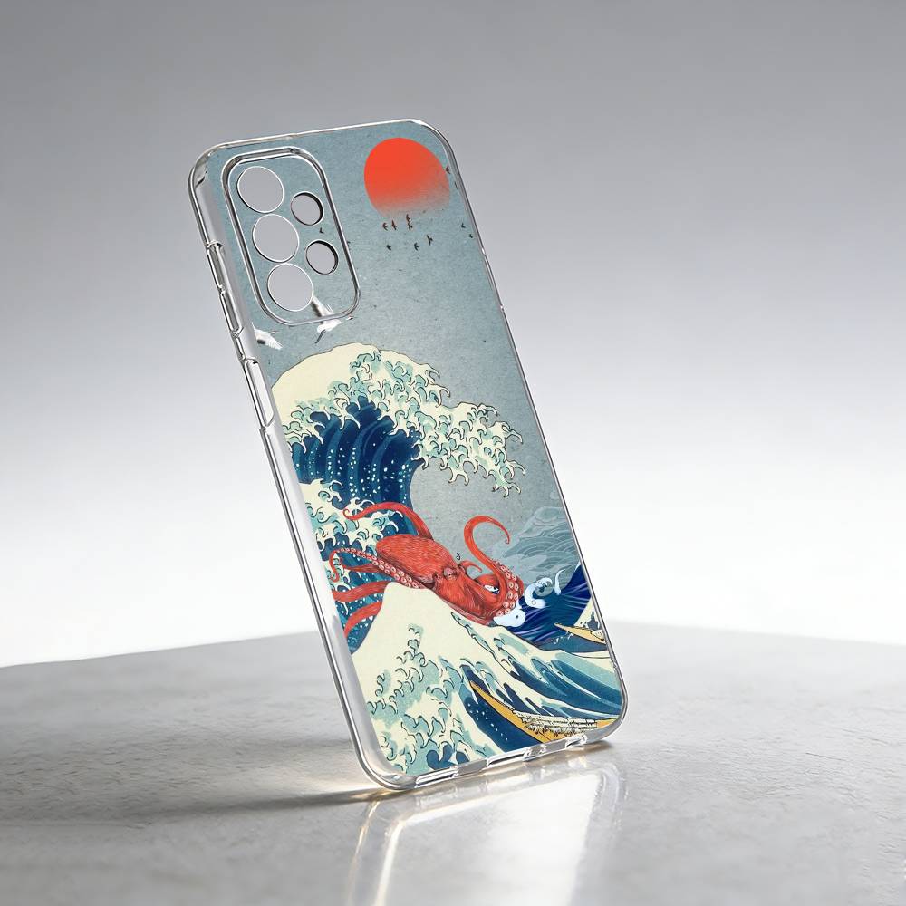 Kanagawa Great Wave-e Phone Case For Samsung S25,S24,S21,S22,S23,S30,Ultra,S20,Plus,Fe Transparent Cover