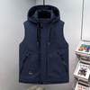 Thick Vest, Autumn and Winter Casual Men's Plus Size Vest Jacket, Fashionable and Warm, Shoulder Length