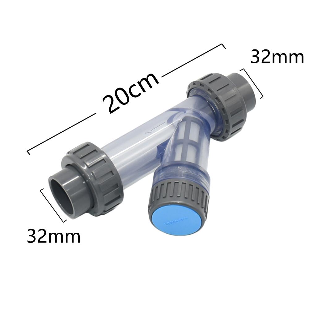 20/25/32/40/50/63mm Bewässerungsfilter Transparent Farm Gartenbewässerungsfilter Kunststoffrohr Schnellkupplung Sieb