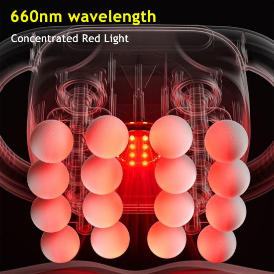 16-Head Electric Massager for Deep Tissue Relief 30 Levels Quiet Shoulder Massager Machine for Back