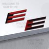 Car Decor Metal E Letter Emblem 3D Sticker Accessories For y333 EV 208 2008 308 5008 3008 iOn Expert Tail Rear Trunk Decals 333y