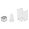 B69A 3 Piece Set DIY 12.1Mm Simple Lipstick Filling Tube Silicone Mold Aluminum Ring Single Hole Bracket Homemade Lipstick Tool