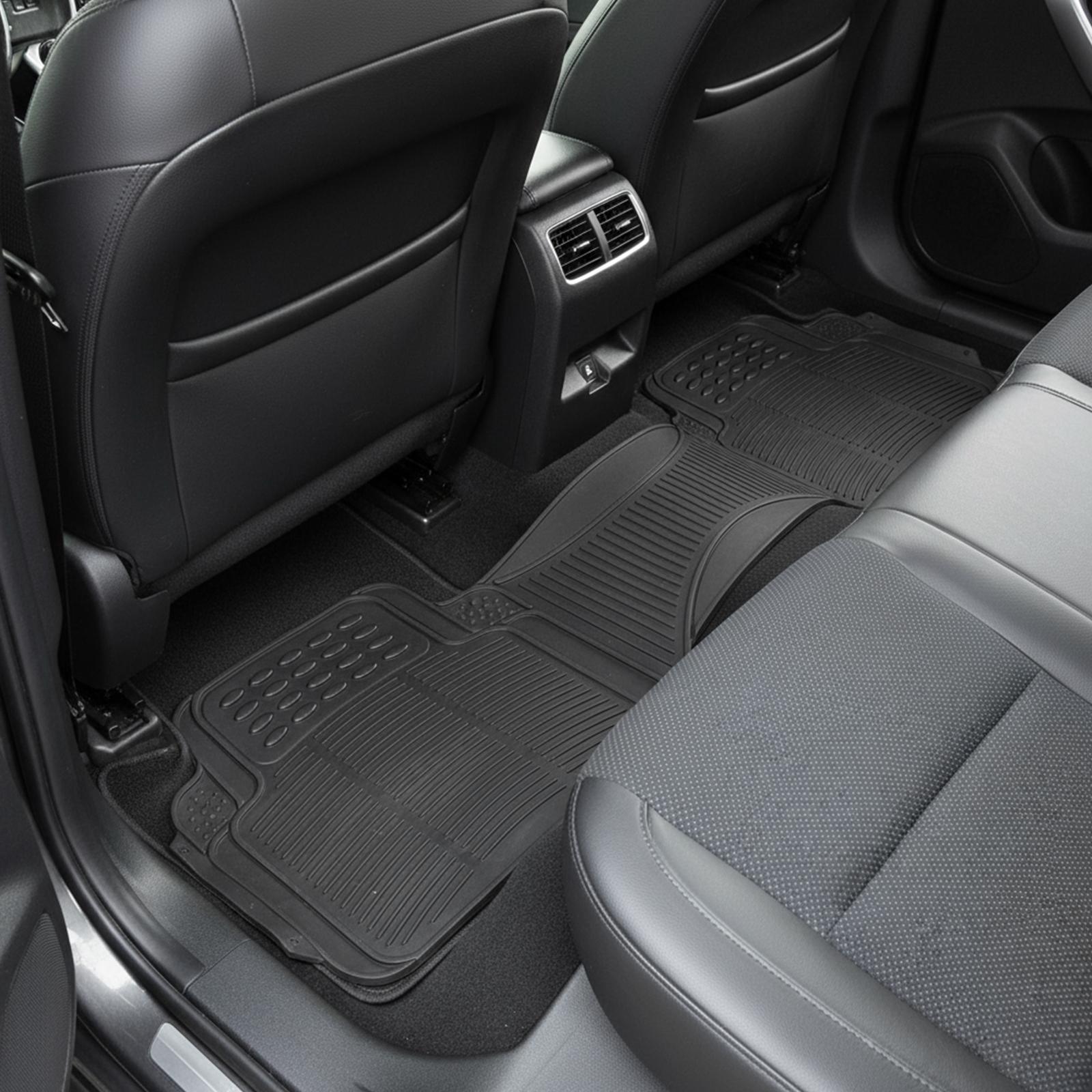 

3 Pieces Deep Waterproof Car Mats Universal Trim-to Fit Automotive Floor Mats Heavy Duty Rubber Car Mats for Car SUV Truck Van United States