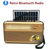 Ρετρό Πολυλειτουργικό Επαναφορτιζόμενο Ηλιακό Φορητό Ηχείο Bluetooth πολλαπλών ζωνών