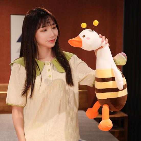 

Декоративная приятная на ощупь креативная яркая симпатичная мультяшная уточка пчела мягкая кукла детская игрушка L жёлтый