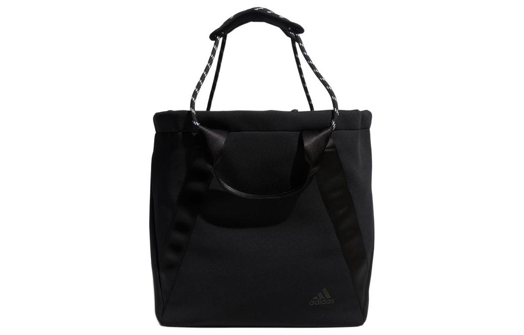 Adidas Polyester Tote Bag, Shopping Bag, Shoulder Bag, Handbag Regular Unisex Black H64755