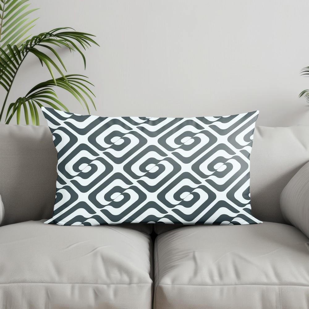 Home Decor Geometric Pattern Throw Pillow Covers Suitable For Sofa Bedroom Car Pillow Cover Cushion Rectangular Back Cushion