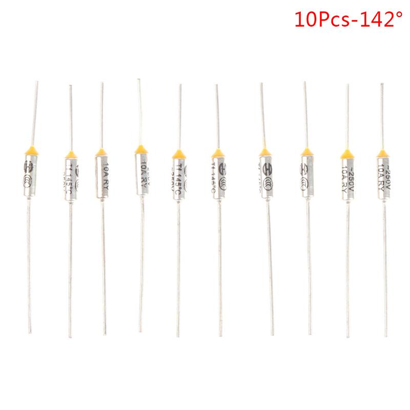 10PCS Metal Thermal Fuse 10A 15A 250V Temperature 142° 150° 172° 185° 216Fahrenheitor Electric Rice Cooker
