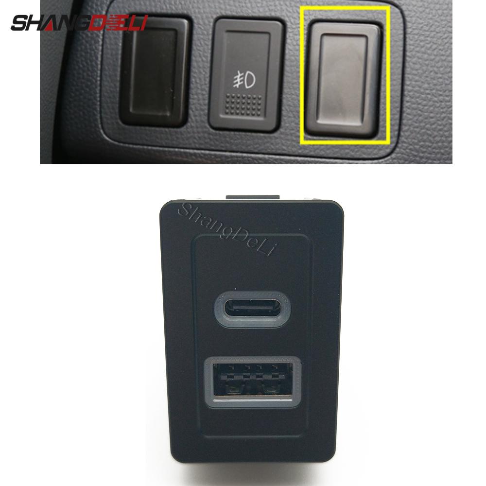 12V/24V Car Dual Charger QC3.0 USB PD Phone Charging Interface Adapter Socket For Suzuki SX4 Swift Accessories