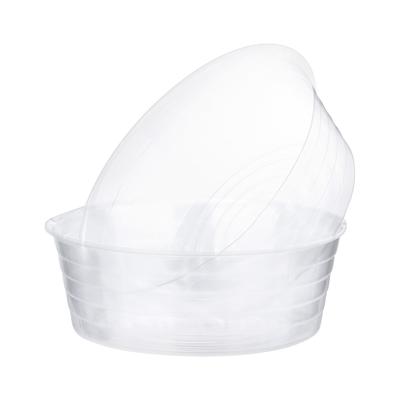 METERXITY 5 sztuk 12-calowych plastikowych podstaw pod doniczki do użytku wewnątrz i na zewnątrz, tacki na doniczki i podstawki podciekowe (Jasny)