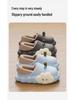 Women's Winter Cartoon Apple Cotton Slippers: Indoor Plush, Warm, Waterproof, Non-Slip Shoes