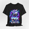 Jasny T-shirt z grafiką Kakashiego, Koszulka anime, Kolorowy top z krótkim rękawem, Fan ninja
