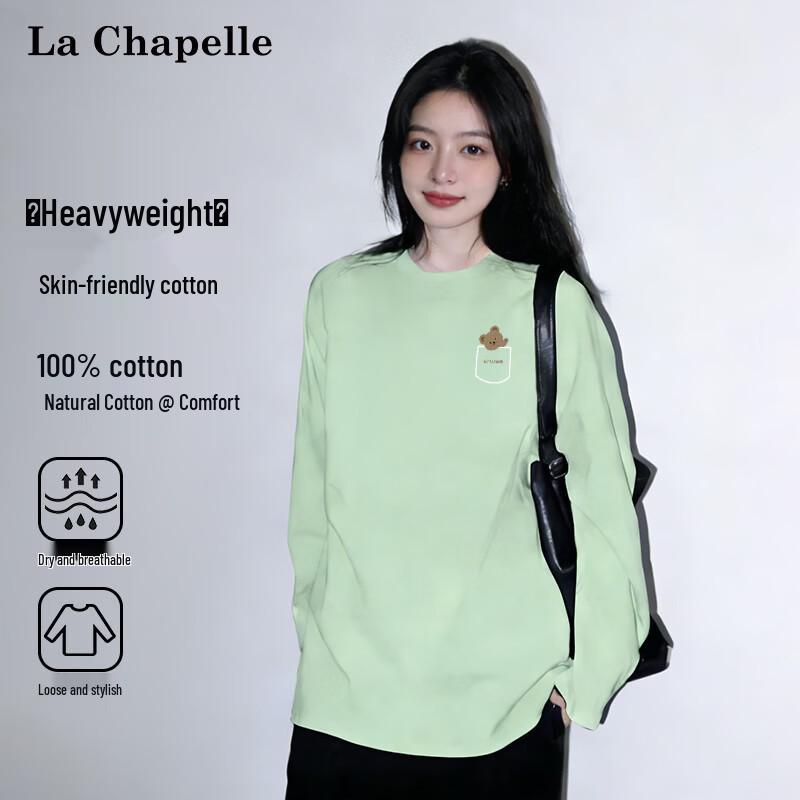 La Chapelle Women s Printed Pure Cotton Long Sleeve T-shirt XL