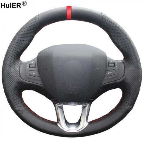 For Peugeot 208 Peugeot 2008 Hand Sewing Car Steering Wheel Cover Car Accessorie