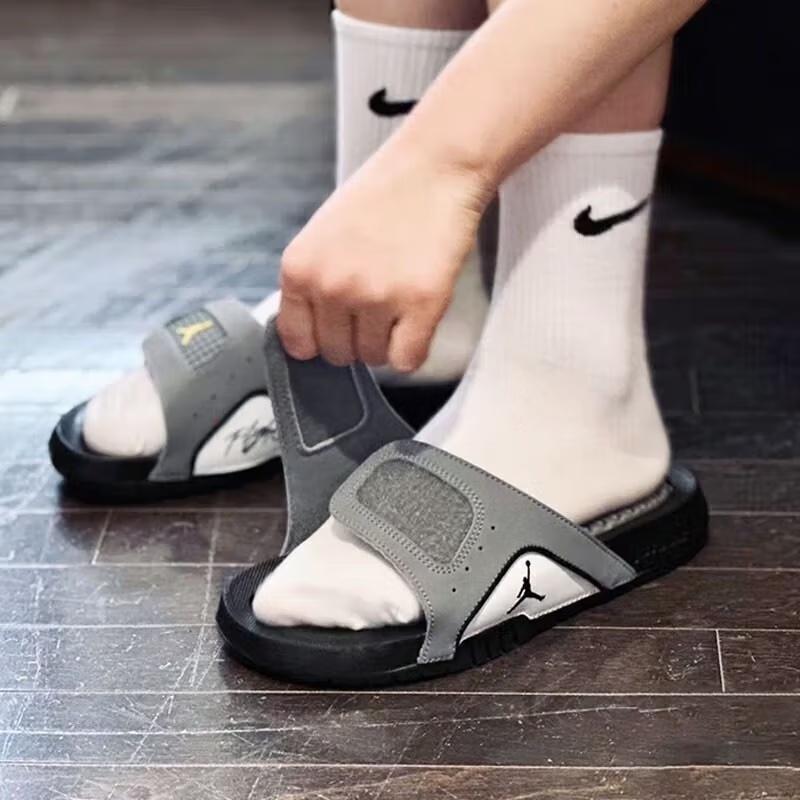 (GS) Air Jordan Hydro 4 Retro 'Grey Black' Kids' 532226-007