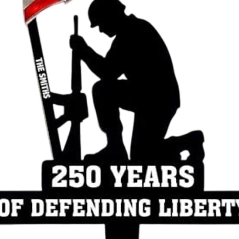 Commemorative Lawn Plaque Showcasing 250 Year Theme For Exterior And Landscape Enhancement