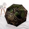 Tree of Life, Celtic Knotwork themed, Eight ribbed, Self folding umbrella Is Suitable for Everyday Outdoor Use and Is An Ideal Gift for Frie